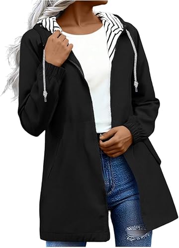 Regenjacke für Damen Wasserdicht Jacke Regenmantel Mit Kapuze Wasserdicht Windbreaker Übergangsjacke Mantel Leichte Windjacke Outdoor Jacken Einfarbig Oberteil Große Größen Winter Mode Laufjacke Regenjacke für Damen Wasserdicht Jacke Regenmantel Mit Kapuze Wasserdicht Windbreaker Übergangsjacke Mantel Leichte Windjacke Outdoor Jacken Einfarbig Oberteil Große Größen Winter Mode Laufjacke von Generic