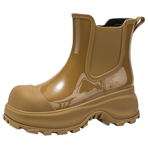 Regenschuhe Damen Herren Bequem Gummistiefel Flach rutschfest Regenstiefel Gartenschuhe rutschfeste Regenschuhe Reitstiefel Garten Schuhe Sicherheitsstiefel Garten Stiefel von Generic