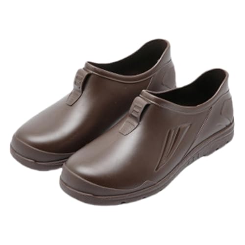 Regenschuhe Damen Herren Weitschaft Extra Weit Gummischuhe Wasserdicht Ankle Wellies Stiefeletten Gartenstiefel Sommer Regenstiefel Unisex Angelstiefel Bequem Damenschuhe von Generic