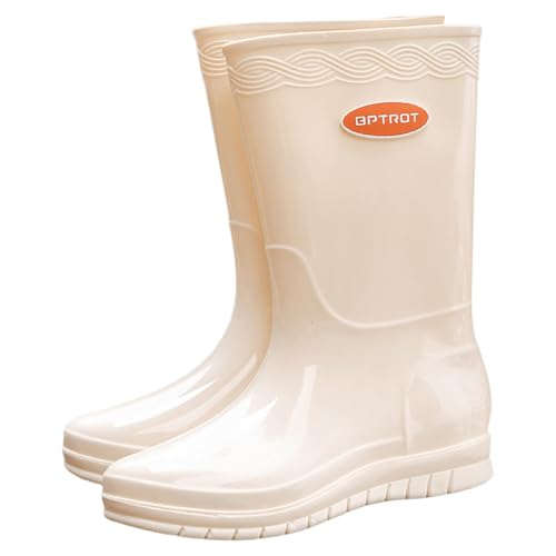 Regenschuhe Damen Wasserdicht Bequem Gummistiefel Wasserdicht Ankle Wellies Stiefeletten Kurz Stiefeletten Regenschuhe Sicherheitsstiefel Garten Stiefel von Generic