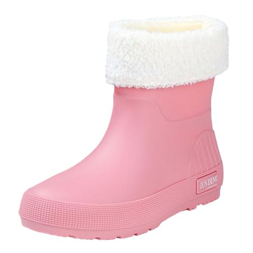 Regenschuhe Danmen Festival Barfuß Gummistiefel Wasserdicht Westernstiefel Erwachsene Regenstiefel Lässig Halbhoch Kurz Barfuß Reitstiefeletten Für Regen Schlamm von Generic