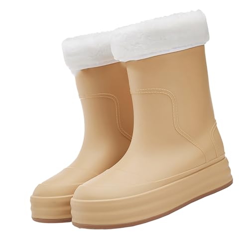 Regenschuhe Danmen Halbhohe wasserdichte Stiefel Extra Weit Westernstiefel rutschfeste Galoschen Lässig Halbhoch Kurz Rain Boots Für Gartenarbeit Landwirtschaft Angeln von Generic