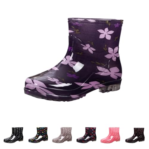 Regenschuhe Danmen Langschaft Gartenschuhe Weitschaft Hiking Boots Gummistiefeletten Leicht Erwachsene Barfuß Reitstiefeletten Für Gartenarbeit Landwirtschaft Angeln von Generic