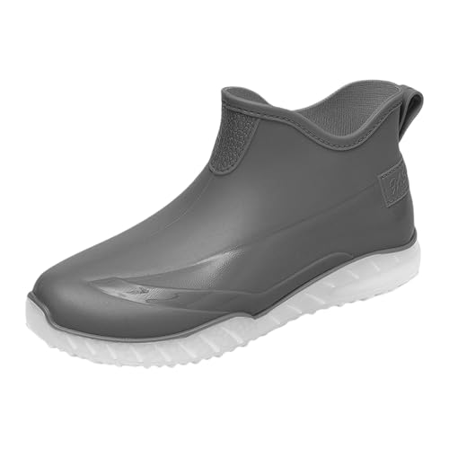 Regenschuhe Herren Schwarz Gummistiefel Gummistiefel Wasserdicht Regenstiefel Chelsea Schwarz Damen Regenschuhe Gartenschuhe Leicht Bunt Regenstiefel Breit Outdoor von Generic