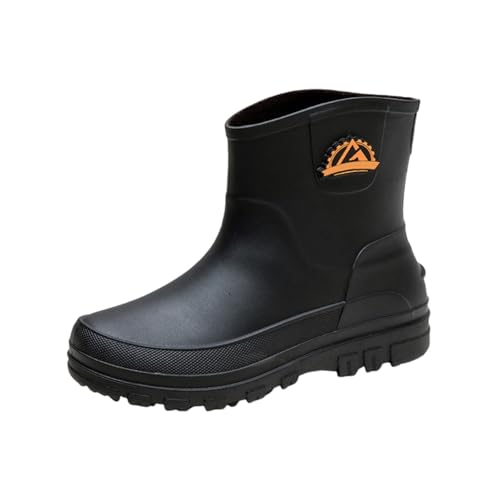 Regenschuhe Unisex Langschaft Stiefeletten Leichte Extra Weit Hiking Boots Kurze Gartenschuhe Arbeitsschuhe Rain Boots Für Gartenarbeit Landwirtschaft Angeln von Generic