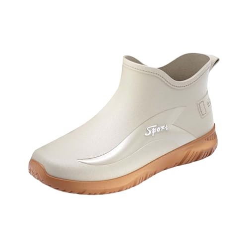 Regenstiefel Herren Damen Halbhoch Gummistiefel Gummistiefel Bunt Weitschaft wasserdichte Weitschaft Regenstiefel Regenschuhe Schwarz Barfuß Bunt rutschfest Halbhoch Outdoor von Generic