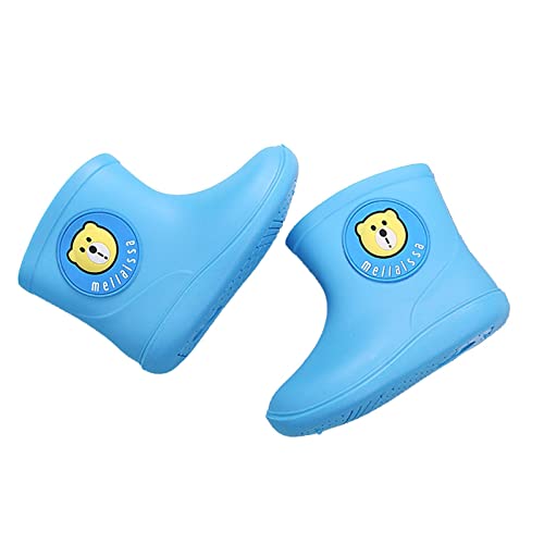 Regenstiefel Kinder Jungen Mädchen Wasserdicht Leicht rutschfeste Sohle Rain Boots Regenschuhe Outdoor Bequeme Cartoon Kinderstiefel Dinosaurier Gummistiefel Kinder Unisex (Z-Blue-c, 25) von Generic