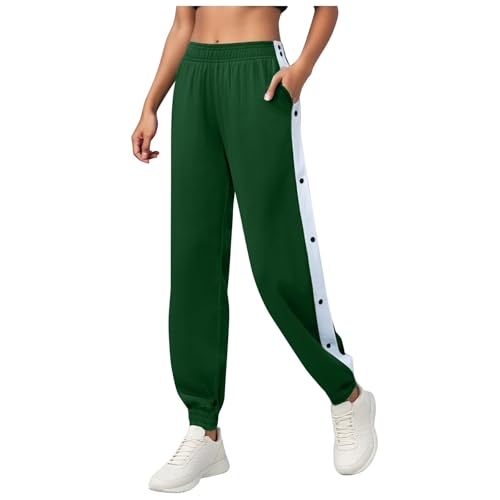 Reha Hose Damen Seitlich Zu öffnen Bequeme Atmungsaktiv Jogginghose Seitlicher Knopfleiste Locker Gummibund Sportswear Sweatshose Jogginghose hohem seitlichen Reha Hose Seitlich Zu öffnen Bequeme von Generic