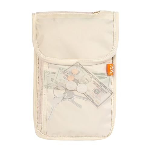 Reise Halsbörse | Nacken Reisedokumenten Halter | Wasserdichtes Handy-Taschendiebstahlschutz Passorganizer Für Damen Herren Tickets Pendler Outdoor Beruf Wandern Alltag Zuhause Urlaub von Generic