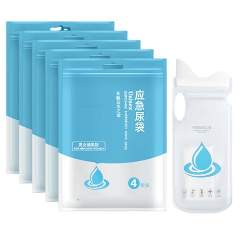 Reise-Kotzbeutel – 700 ml tragbarer, auslaufsicherer Toilettenbeutel für Camping | Geruchsfreie Camping-Urinale Männer, Frauen Kinder, saugfähige Reise-Toilettenbeutel Roadtrips Outdoor-Abenteuer von Generic