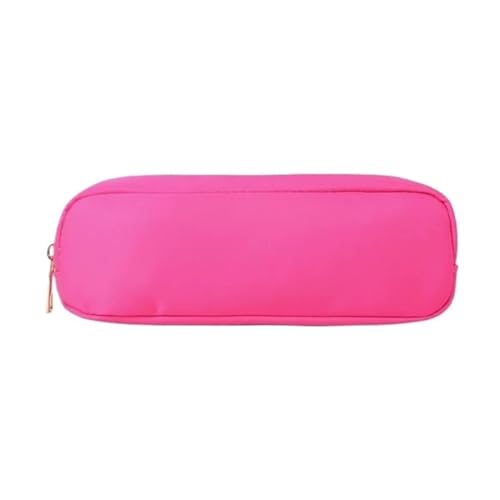 Reise-Make-up-Organizer, Kosmetiktaschen, Bunte Stifttaschen aus Nylon(Rose red) von Generic