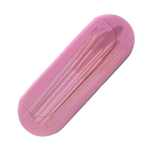 Reise Make-up-Pinselhalter - Kosmetikpinsel Silikon Tasche für Frauen | Wasserdichter Make-up-Organizer, tragbarer Make-up Pinsel Etui für Reisen, Durable Pinsel Tasche für Pinsel und Beautyben von Generic