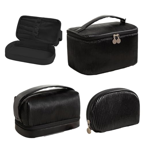 Reise-Make-up-Tasche – 3 Stück Kosmetik-Kulturbeutel, Make-up-Organizer-Beutel | Tragbarer Wasserdichter Make-up-Koffer-Organizer Mit Großer Kapazität, Make-up-Taschen, Kosmetik-Tragebehälter Für Zube von Generic