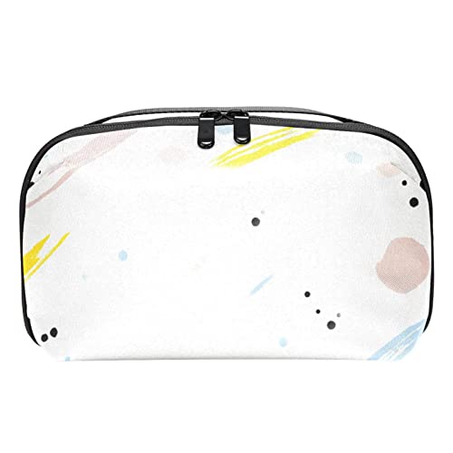 Reise Make up Tasche wasserdichte Kosmetiktasche Kulturbeutel Make up Taschen für Frauen und Mädchen,Moderne Cartoon Doodle Kunst spritzt von Generic