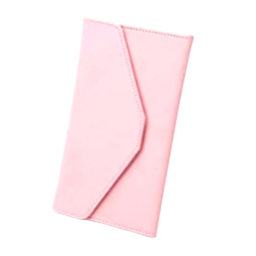 Reise-Organizer-Geldbörse – RFID-blockierende Clutch aus PU-Leder, Pink, Modern von Generic