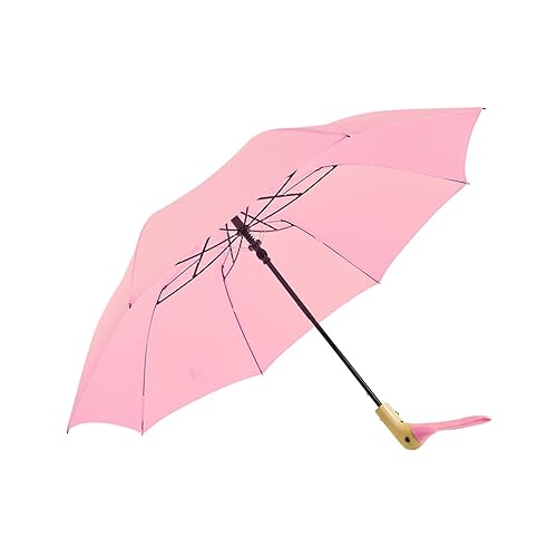 Reise-Regenschirm, faltbar, regenfest, leicht, langlebig, niedlich, zusammenklappbar, für Männer und Frauen, Wandern, Mädchen, Geschenke, Pendeln, Rose von Generic