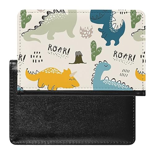 Reisepass Impfpass Schutzhülle Blauer Dinosaurier Reise Brieftasche Wasserdicht Passport Etui Für Damen Herren von Generic