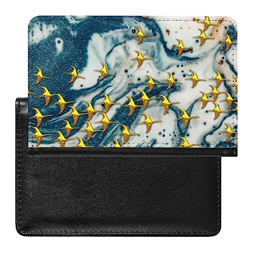 Reisepass Impfpass Schutzhülle Goldfisch Reise Brieftasche Wasserdicht Passport Etui Für Damen Herren von Generic