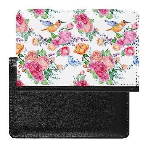 Reisepass Impfpass Schutzhülle Rosa Rose Reise Brieftasche Wasserdicht Passport Etui Für Damen Herren von Generic