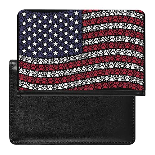 Reisepass Tasche Amerikanische Flagge Reisepasshülle Tragbare Reiseorganizer Ausweistasche Für Damen Herren von Generic