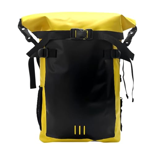 Reisewasserdichter Rucksack,Wasserdichter Wanderrucksack | Wasserdichter Rucksack im Freien,30L leicht verpackbarer Wanderrucksack, wasserdichter Reiserucksack für den Außenbereich, gelb, se von Generic