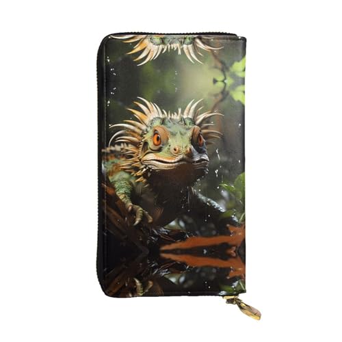 Reißverschluss Geldbörse Stachelleguane Drucken Geldtasche Vintage Design Portemonnaie Printmotiv Handtaschen Für Mädchen, Mutter, Tochter von Generic