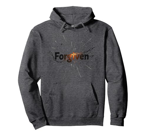 Religiöse inspirierende Grafik für Männer Pullover Hoodie, Unisex für Erwachsene, Anthrazit Meliert, M von Generic