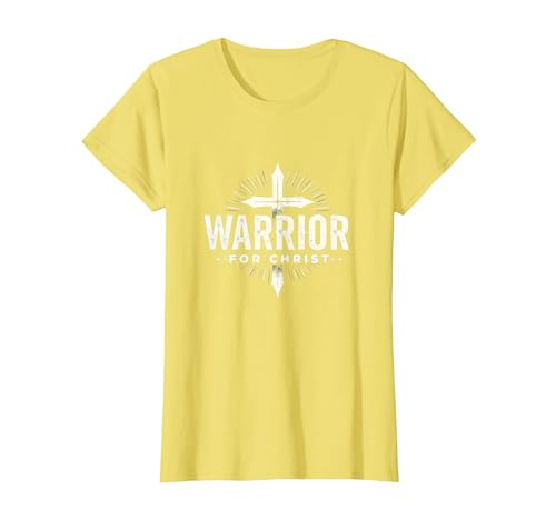 Religious Warrior for Christ Faith Bekleidung für Männer T-Shirt, Damen, Gelb, XS Religious Warrior for Christ Faith Bekleidung für Männer T-Shirt, Damen, Gelb, XS von Generic