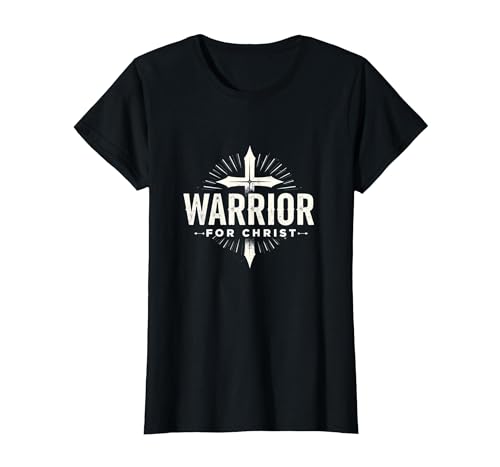 Religious Warrior for Christ Faith Bekleidung für Männer T-Shirt, Damen, Schwarz, XS Religious Warrior for Christ Faith Bekleidung für Männer T-Shirt, Damen, Schwarz, XS von Generic
