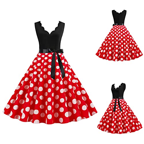 Generic Damen Retro Faltenrock 60er Jahre Rockabilly Vintage Tunika A-Linie Solides Cocktailkleid mit Gürtel Hochzeit Partykleid Rockabilly Kleid Ballkleid Weißes Kleid XXL Generic Damen Retro Faltenrock 60er Jahre Rockabilly Vintage Tunika A-Linie Solides Cocktailkleid mit Gürtel Hochzeit Partykleid Rockabilly Kleid Ballkleid Weißes Kleid XXL von Generic
