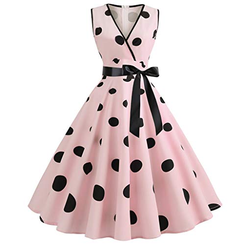 Retro Faltenrock 60er Jahre Rockabilly Vintage Tunika A Linie Solides Cocktailkleid mit Gürtel Hochzeit Partykleid Rockabilly Kleid Ballkleid Weißes Kleid von Generic