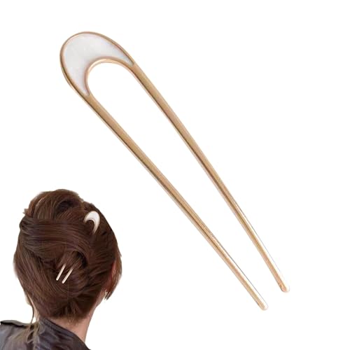 Retro-Haarstäbe in U-Form, U-förmige Haarnadeln aus Metall, U-förmige Haarspange aus Metall, Vintage, französischer Stil, Vintage, Haarstäbe für Damen, Erwachsene, Herren von Generic