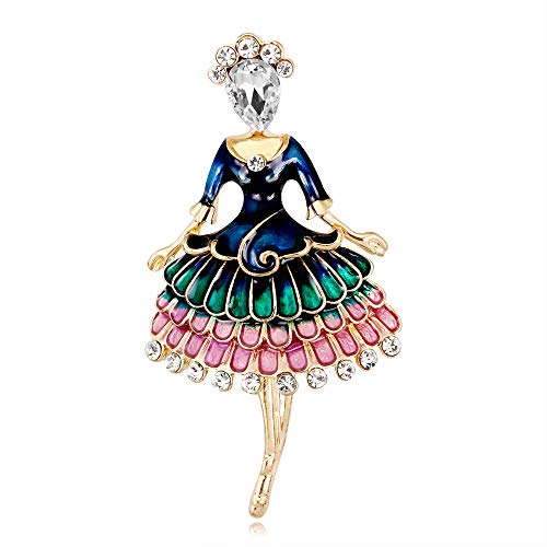 Rhineston Brosche für Frauen, Brosche, Brosche, Brosche, Halskette, Schmuck, Geschenk, Gold, praktisch und beliebt von Generic