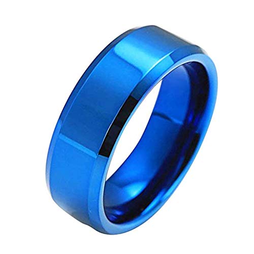 Ring Jewelry Natürliche Ringe Gold Diamant Rose Weiß Ringe Gold Ring Set, Blau (3), 5 von Generic