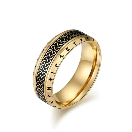 Ring Schmuck Vintage Nordischer Vintage-Stil Keltischer Knotenring für Männer Ring Schmuck Vintage Nordischer Vintage-Stil Keltischer Knotenring für Männer von Generic