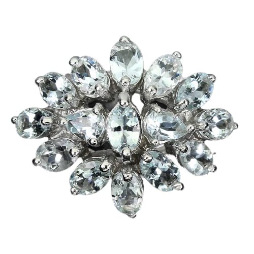 Ring Silber natur Aquamarin r 13.5, Single Ring Silber natur Aquamarin r 13.5, Single von Generic
