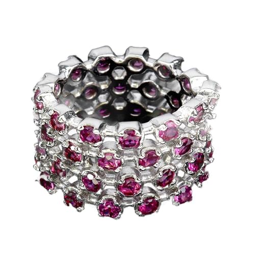 Ring r 13 Schöne Silber Natur Rhodolith Granat, Single Ring r 13 Schöne Silber Natur Rhodolith Granat, Single von Generic