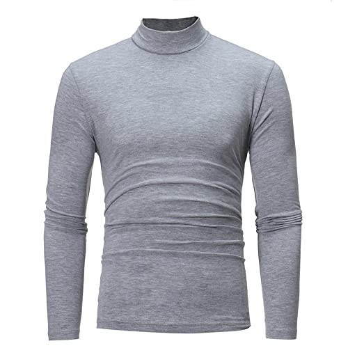 Rollkragenshirt Herren Basic Stretchy Turtleneck Rollkragenpulli Casual Pullover Langarm von Generic