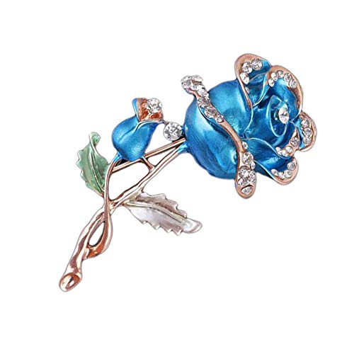 Rosen, Legierung, Brosche, Corsage, mit Zirkonia, Hochzeit, Partygeschenk, Schmuck, Kleidung, Schuhe, Tasche, Zubehör, umweltfreundlich und praktisch von Generic