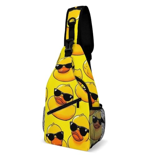 Rucksack Süße Enten Multipurpose Brusttasche Stylisch Sporttasche Für Damen Sportlich Herren 19X39Cm von Generic