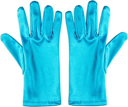 RunHenKwai Premium Türkis Handschuhe, Opera Satin Handschuhe, türkis, 23cm von Generic