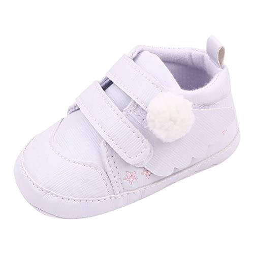 Runde Sohle Damen Sommer Kinder Kleinkind Schuhe Mädchen Boden Turnschuhe Leichte, weiche, niedliche Form Sneaker Kinder 25 (White, 19 Infant) von Generic