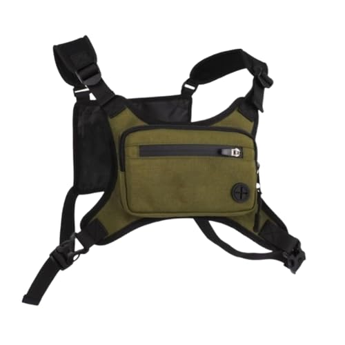 Running Chest Bud - Herren -Sport -Front -Tasche | Brustpaket vom Typ Weste mit Mobiltelefonhalter Mehrzweck -Rucksack Frauenbike Wanderwanderung Radfahren Fischerei Trekking von Generic