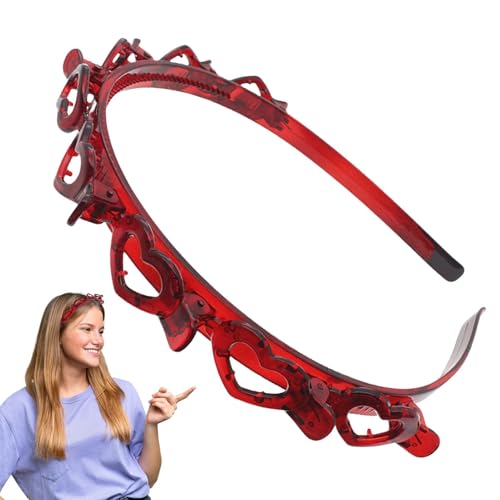 Rutschfestes gedrehtes geflochtenes Stirnband – gewellter Haarkamm Haarnadel – Zahnkamm Haarreifen Stirnband mit Clips befestigt für Erwachsene, Männer, Frauen, Mädchen von Generic