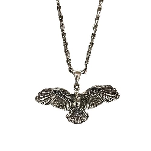 S925 Sterling Silber Einzigartige personalisierte Halskette mit Adler-Anhänger für Damen und Herren von Generic