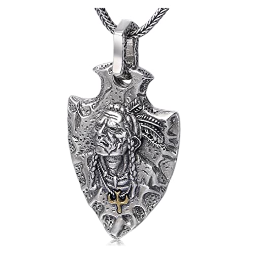 S925 Sterling Silber Ethnischer indischer fliegender Adler Anhänger für Männer Frauen Halskette Anhänger Modeschmuck S925 Sterling Silber Ethnischer indischer fliegender Adler Anhänger für Männer Frauen Halskette Anhänger Modeschmuck von Generic