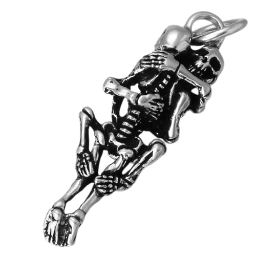S925 Sterling Silber Gothic Totenkopf Halskette Anhänger, Europa und die Vereinigten Staaten Herren Retro Totenkopf Anhänger S925 Sterling Silber Gothic Totenkopf Halskette Anhänger, Europa und die Vereinigten Staaten Herren Retro Totenkopf Anhänger von Generic