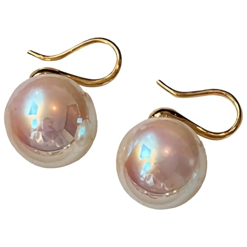 S925 Sterling Silber High Heel Perlen Ohrringe für Frauen Österreichische Perlen Einzigartiges Design Ideal für empfindliche Haut Mehrere Größen erhältlich von Generic