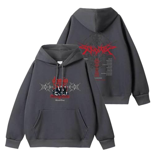 1 Domin-ATE Hoodies, 2024 World TOUR Unisex Support Sweatshirts(Dark gary-thin,2XL) von Generic