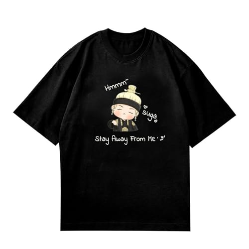 SUGA T-Shirt Boyfriend Min Yoon Gi Grafik K-Pop T-Shirts for Fans Männer Frauen(L) von Generic